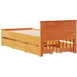  Okvir kreveta bez madraca s uzglavljem 75 x 190 cm od borovine | shoptok.hr