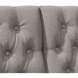  Tapecirani uzglavlje Sivo-smeđa 140 cm Čvrsto borovo drvo | shoptok.hr