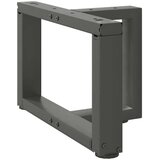  Noge za klubsko mizico v obliki črke T 2 kosa antracit 40x25x(30-31) cm jeklo, (22124019) | Shoptok.si