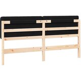  Tapecirani uzglavlje Smeđa i crna 180 cm Čvrsto borovo drvo | shoptok.hr