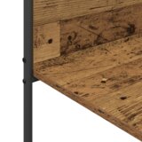 vidaXL Stalak za odjeću s policama Staro drvo 120x44x160 cm Oblikovani drvo | shoptok.hr