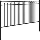  Spike Fence Črna 200 x 150 cm Prašno lakirano jeklo, (5000157915) | Shoptok.si