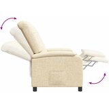  Fotelja s nagibom Krem Tkanina | shoptok.hr