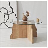 Hanah home sto za dnevnu sobu butterfly sapphire oak transparent | Eponuda.com