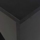  Barski stol s pomičnom policom crni 138 x 39 x 110 cm | shoptok.hr