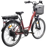 Električni bicikl Travel City, 250 W, Crveni