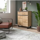 Livetastic Komoda Tomasa, Barva Hrasta, Črna | Shoptok.si