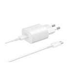 Samsung HIŠNI POLNILEC EP-TA800XWE Super Fast Charge (Type C) in podatkovni kabel EP-DW767JWE 1,8m (Type C - Type C) - bel (bulk) | Shoptok.si