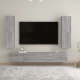  Stenska TV omarica siva sonoma 30,5x30x110 cm, (20730477) | Shoptok.si