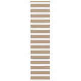 Zebra zavjesa Pješčano smeđa 55x230 cm Širina tkanine 50,9 cm Poliester | Shoptok.si