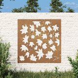 vidaXL Vrtna stenska dekoracija 55x55 cm corten jeklo javorjevi listi | Shoptok.si