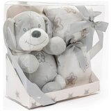 Bbo set plišana igračka + ćebence Grey Dog | ePonuda.com
