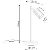 Sollux Smeđe-siva metalna stolna lampa (visina 43 cm) Gleam – | shoptok.hr