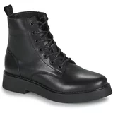 Tommy Jeans TJW LACE UP FLAT BOOT Crna