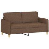  2-dijelni set sofa s jastucima smeđi od tkanine | shoptok.hr
