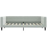  Dnevni krevet na razvlačenje svjetlosivi 90 x 190 cm baršunasti | shoptok.hr