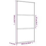  Drsna vrata zlata 102,5x205 cm mat ESG steklo in aluminij, (20983222) | Shoptok.si