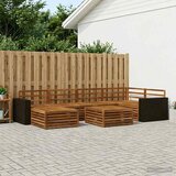  Set vanjskih sofa 7 kom. Prirodna | shoptok.hr