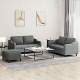  The Living Store Sedežna garnitura z blazinami 3-delna temno sivo blago - Sedežna Garnitura, (21467832) | Shoptok.si