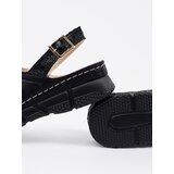 GOODIN Black flat sandals | Shoptok.si