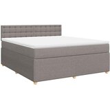  Krevet s oprugama i madracem smeđesivi 180x200 cm tkanina | shoptok.hr