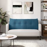  Jastuk za leđa Plava 120 x 24 x 50 cm Baršun | shoptok.hr