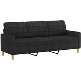  Trosjed od tkanine Crna 180 cm | shoptok.hr
