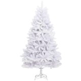  Umjetno božićno drvce s nogom Bijelo 240 cm PVC i čelik | shoptok.hr