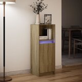  Komoda s LED svjetlima boja hrasta 38x34x100 cm drvena | Eponuda.com