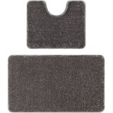 RugsX Preproge Dvodelni kopalniški set preproga SANTA, navaden, 60x100 cm Siva | Shoptok.si