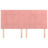  Uzglavlje roza 180x5x118/128 cm baršunasto | shoptok.hr