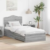  Krevetna konstrukcija Siva Sonoma 70 x 190 cm Konstruirano drvo | shoptok.hr