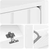  Ormar za cipele ZWOLLE 78 x 24 x 103 cm Konstruirano drvo - Bijela visokog sjaja | shoptok.hr