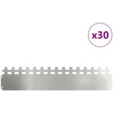 vidaXL Robniki za trato 30 pcs srebrna 103 x 0,05 x 22 cm | Shoptok.si