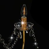 x Luster s perlama zlatni 8 žarulja E14 | shoptok.hr