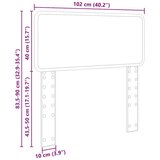  Uzglavlje s uzglavljem Betonski sivi 100 cm Konstruirano drvo | shoptok.hr