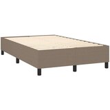  Krevet box spring s madracem LED smeđesivi 120 x 200 cm tkanina | shoptok.hr