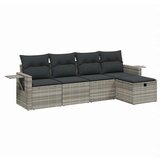 Maison Chic Seti vrtnega pohištva - Vrtna garnitura - Vrtni pohištvo set 5-delna z blazinami siv poli ratan, (21819835) | Shoptok.si