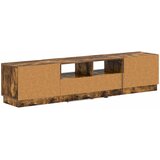  LED TV kabinet HOORN 3 kom. Dimljeni hrast Konstruirano drvo Smeđa 81 x 35 x 40 cm | shoptok.hr