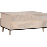  Kava Stol Bjeli izbijeljeni 80 x 54 x 40 cm Čvrsto drvo manga | shoptok.hr