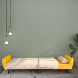  Kavč dvosed z ležiščem rumen žamet, (21038126) | Shoptok.si