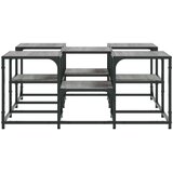 vidaXL klubska mizica siva sonoma 91x91x40 cm inženirski les | Shoptok.si