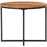Maison Chic Klubska mizica - kavna mizica - Nizka mizica 55x55x45 cm trden akacijev les in železo, (21754091) | Shoptok.si