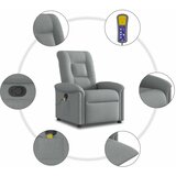 Masažni naslonjač od tkanine svjetlosivi | shoptok.hr