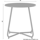 XXXL Vrtna Mizica Uni, Zelena, Ø 45cm | Shoptok.si