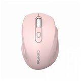 Canyon 6 buttons wireless 2.4Ghz mouse, MX8650A sensor, dpi up to 1600,Injection case, 3 m life times left and right switches, 2xAAA battery, abs material. size: 105x71x40mm, weight: 59g, pink Cene