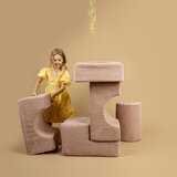 MeowBaby Igralište od kaki pjene od korduroja 45x170x30 cm Montessori - | shoptok.hr
