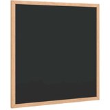 vidaXL Kredna tabla z okvirjem iz masivnega borovega lesa črna 40x40cm | Shoptok.si