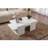 Hanah home stočić za dnevnu sobu sanctuary - wood white wood white coffee table | ePonuda.com
