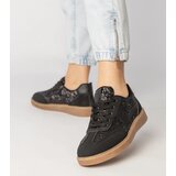 Gemre Black women's sneakers decorated with glitter Likana | Shoptok.si